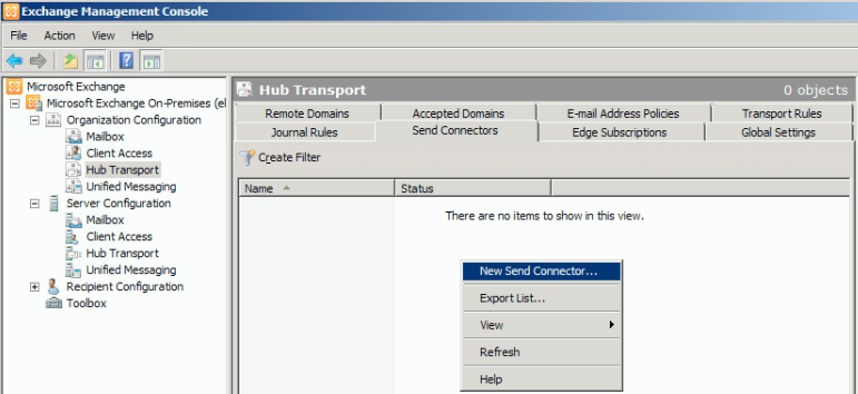 How To Create a Send Connector in Exchange Server 2010 – ElMajdal.net