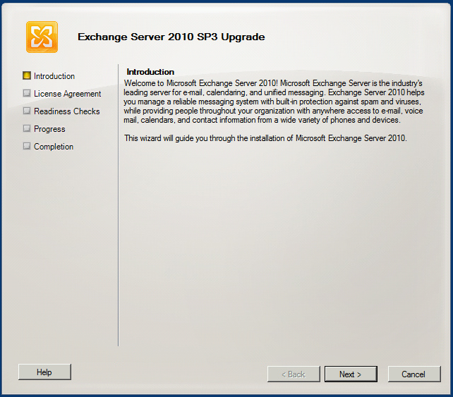 Installing Service Pack 3 For Exchange Server 2010 – ElMajdal.net
