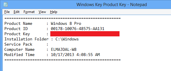 How To Find Out Your Windows 8 Product Key – ElMajdal.net