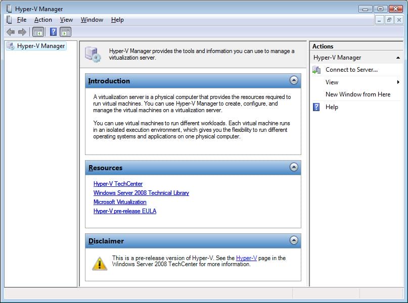 Installing Hyper-V and Deploying Windows Server 2008 as Your First ...