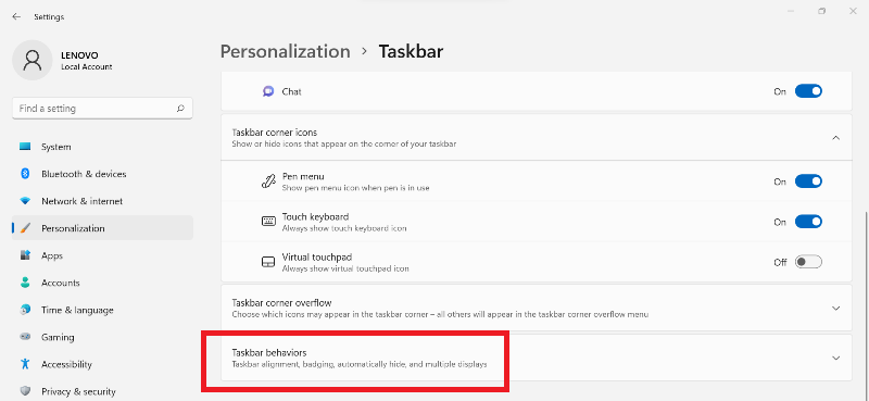 How To Enable Automatically Hide Taskbar in Windows 11