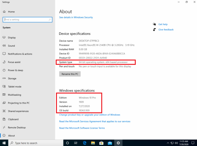 How To Check which Edition, Version or OS Build of Windows 10 You Have