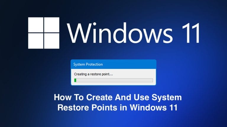 System Restore In Windows 11 How To Create And Use System Restore Points in Windows 11 – ElMajdal.net