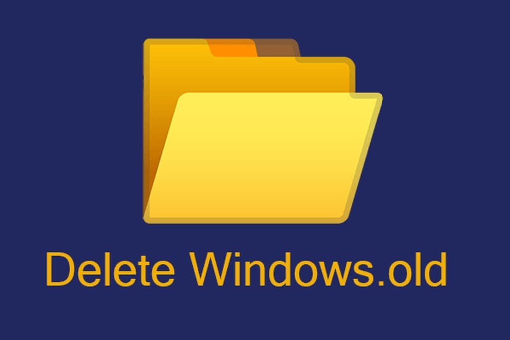 How to delete the windows old folder in windows 11