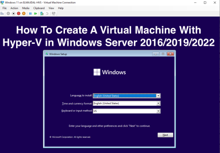 How To Create A Virtual Machine With Hyper-V in Windows Server 2016 ...