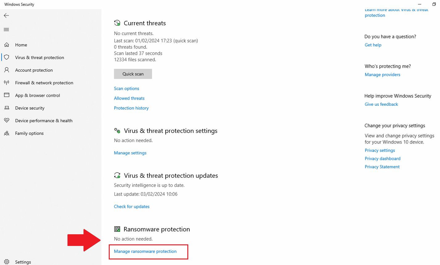 How To Protect Your PC From Ransomware Using Windows Security ...